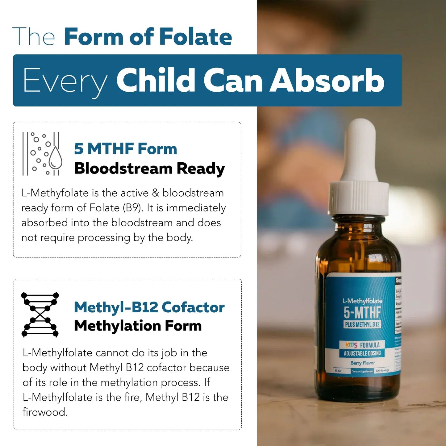 Kids L-Methylfolate B12 Drops
