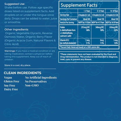 Kids L-Methylfolate B12 Drops